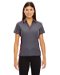 Review the Ash City Womens Sonic Performance Polo Black Silk/Sport Red