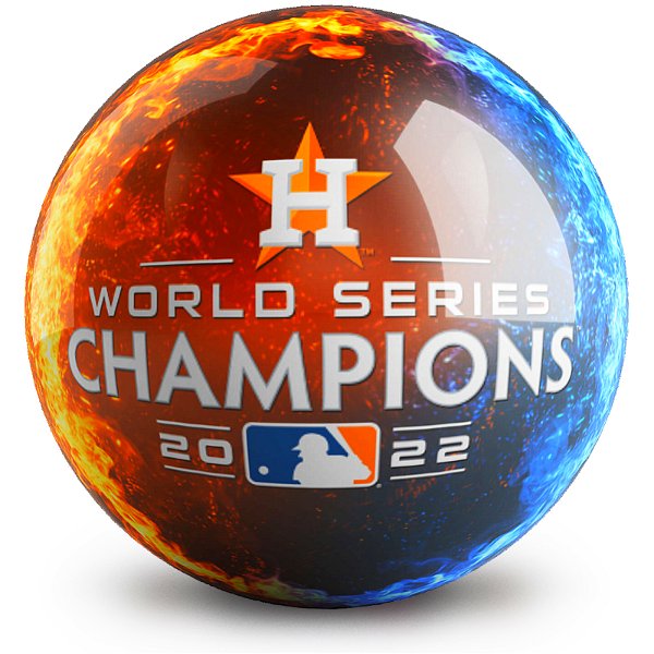 OnTheBallBowling MLB Houston Astros 2022 World Series Champs Ball Main Image