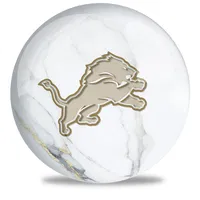 OnTheBallBowling NFL Detroit Lions White Marble Ball Bowling Balls