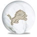 OnTheBallBowling NFL Detroit Lions White Marble Ball Main Image