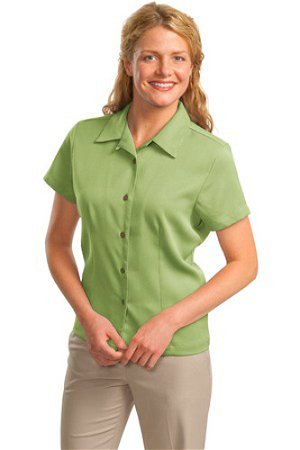 Port Authority Womens Easy Care Camp Shirt Celery Main Image