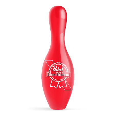 OnTheBallBowling Pabst Blue Ribbon Logo Red Pin Main Image