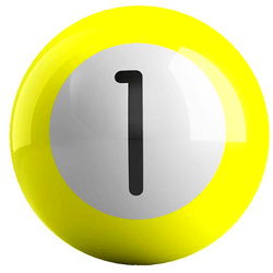 OnTheBallBowling Billiard Yellow 1 Ball Bowling Balls