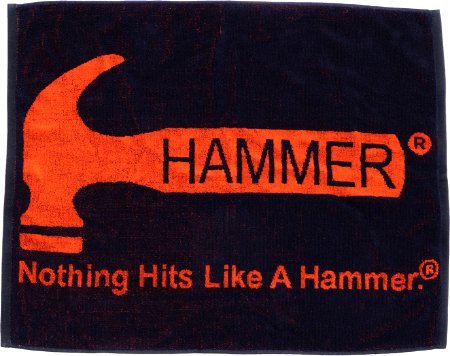 Hammer Loomed Towel Black/Orange Main Image