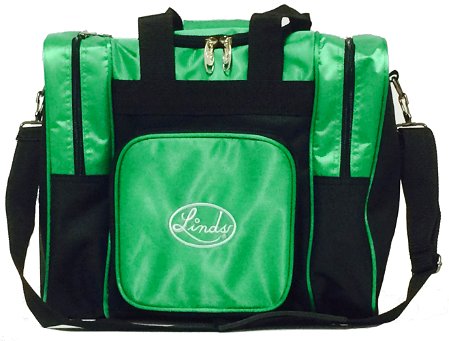 Linds Laser Deluxe Single Tote Black/Green Main Image