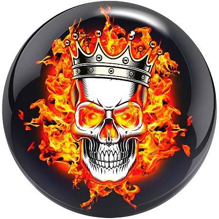 Brunswick Flaming Skull Viz-A-Ball Main Image