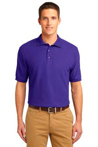 Port Authority Mens Silk Touch Polo Shirt Purple Main Image