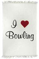 I Heart Bowling Towel Main Image