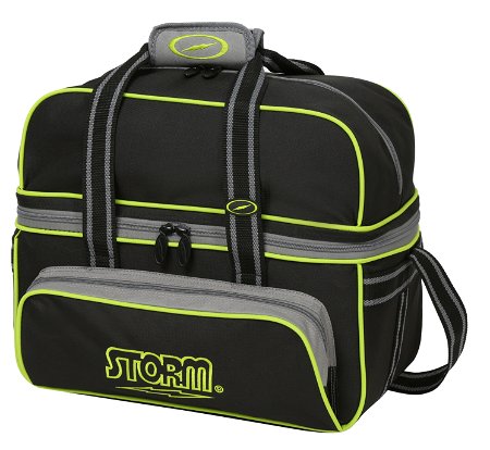 Storm 2 Ball Deluxe Tote Black/Grey/Lime Main Image