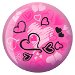 Review the Brunswick Hearts Glow Pink Viz-a-Ball-ALMOST NEW
