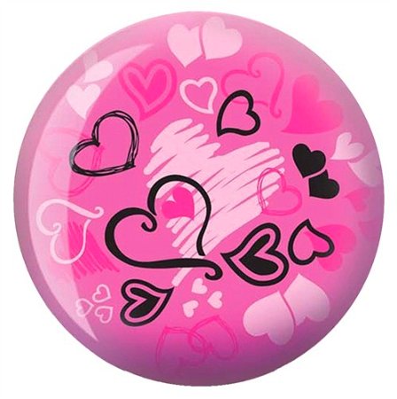 Brunswick Hearts Glow Pink Viz-a-Ball-ALMOST NEW Main Image
