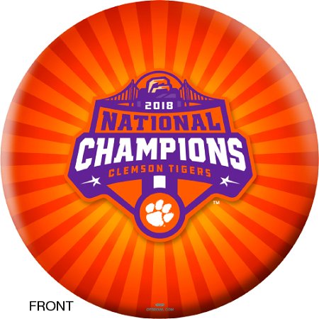 OnTheBallBowling 2018 NCAA National Champions Clemson Tigers Ball Main Image