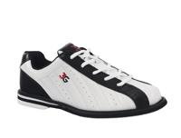 Mens 900 Global 3G KICKS Bowling Shoes White/Black Size 5-14 & Silver 1 Ball Bag 