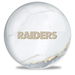 OnTheBallBowling NFL Las Vegas Raiders White Marble Ball Alt Image