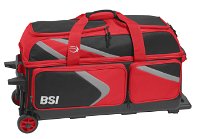 BSI Dash Triple Roller Red Bowling Bags