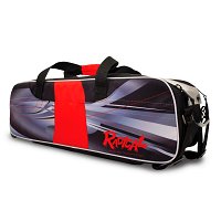 Radical Dye-Sub Triple Tote/Roller Black/Red Bowling Bags
