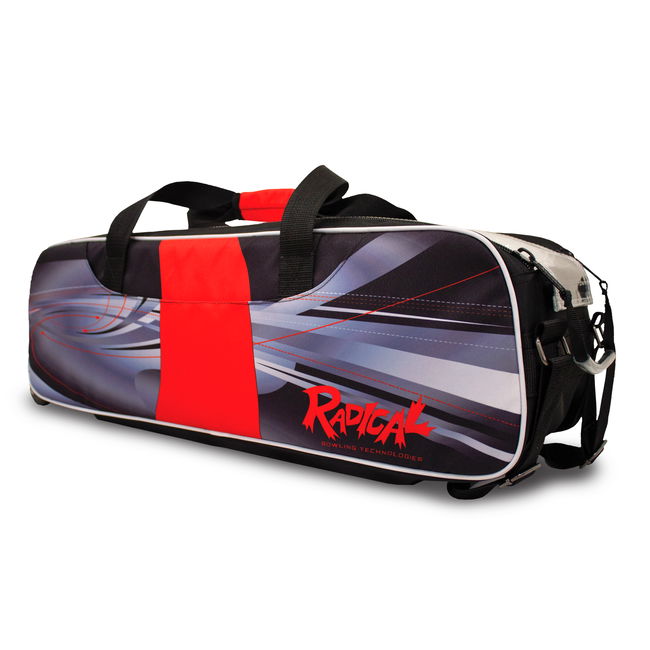 Radical Dye-Sub Triple Tote/Roller Black/Red MAIN Image - Main Image