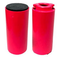 Turbo Switch Grip Pink Inner Sleeve w/Urethane Solid Black 1 1/4