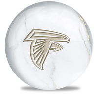 OnTheBallBowling NFL Atlanta Falcons White Marble Ball Bowling Balls