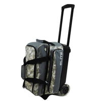 Elite Deluxe 2 Ball Roller Grey Camo Bowling Bags