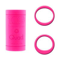 Turbo Grips Quad Soft Power Lift/Oval Mesh Insert Pink