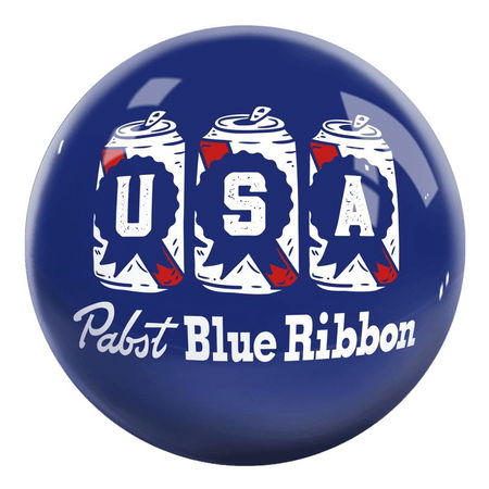 OnTheBallBowling Pabst USA Cans Ball Main Image