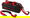 Trending Product : Vise 3 Ball Clear Top Roller/Tote Black/Red