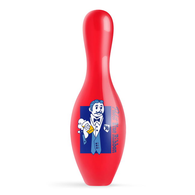 OnTheBallBowling Pabst Man With A Beer Pin MAIN Image - Main Image