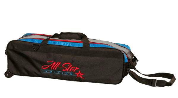 Roto Grip 3 Ball All-Star Travel Tote/Roller Competitor Black/Red/Blue MAIN Image - Main Image