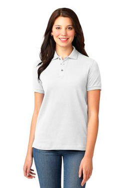 Port Authority Womens Pique Knit Sport White
