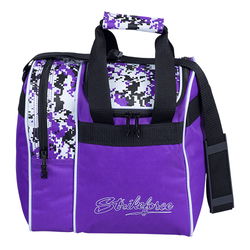 KR Strikeforce Rook Purple Digi Camo Single Tote Bowling Bags