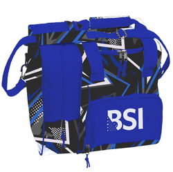 BSI Deluxe Single Tote Blue/Black Bowling Bags