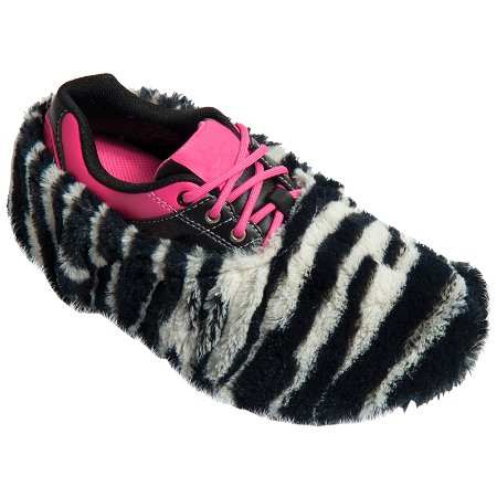 Robbys Fuzzy Shoe Cover Zebra Main Image