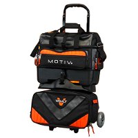 Motiv Vault 4 Ball Roller Black/Orange Bowling Bags
