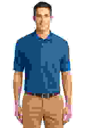 Port Authority Mens Silk Touch Polo Shirt Strong Blue MAIN Image - Main Image