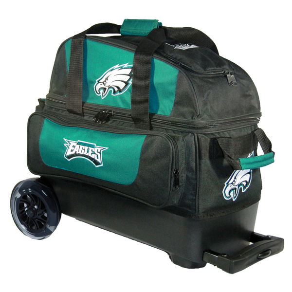 NFL Philadelphia Eagles Single Bowling Ball Tote Bag- Black/Green