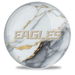 OnTheBallBowling NFL Philadelphia Eagles White Marble Ball Alt Image