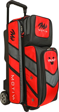 Motiv Vault Triple Roller Fire Red Bowling Bags