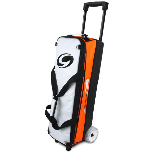 Genesis Sport 3 Ball Rolling Tote w/ Shoe Bag White