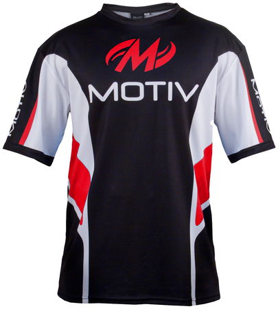 Motiv Mens Xtreme Sport Shirt Black/White/Red Main Image