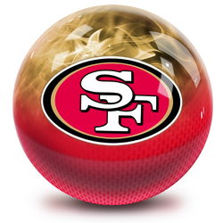 KR Strikeforce NFL on Fire San Francisco 49ers Ball Bowling Balls