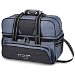 Review the Storm 2 Ball Deluxe Tote Charcoal Plaid/Grey/Black
