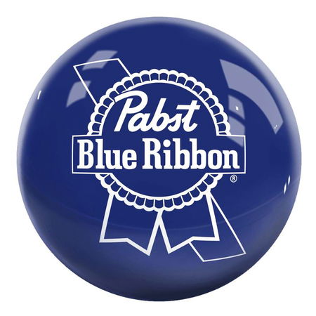 OnTheBallBowling Pabst Blue Ribbon Logo Ball Blue Main Image