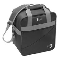 BSI Dash Double Roller Bowling Bag - Black/Royal/Gray