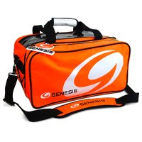 Genesis Sport Double Tote +Plus Orange Bowling Bags