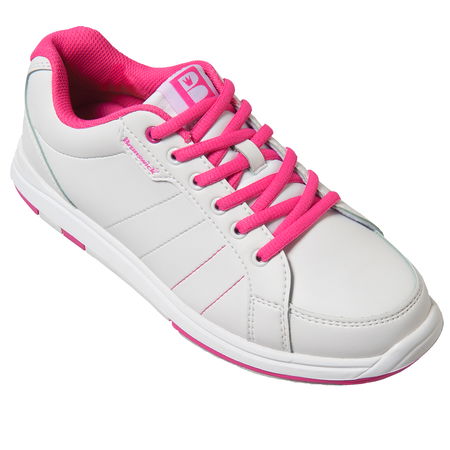 Brunswick Womens Satin White/Hot Pink Main Image