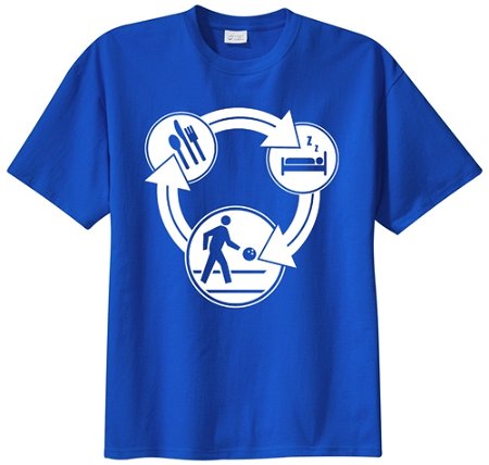 Exclusive bowling.com Eat, Sleep, Bowl T-Shirt Main Image