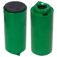 Turbo Switch Grip Green Inner Sleeve w/Urethane Solid Black 1 1/4