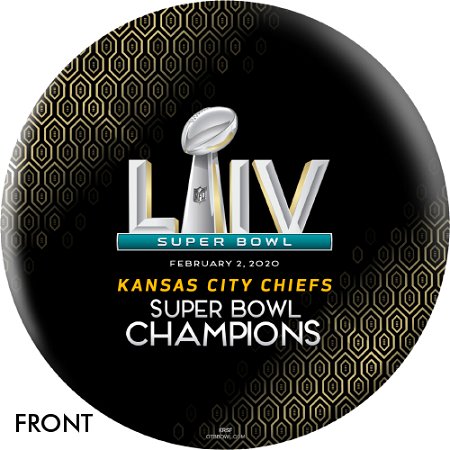 OnTheBallBowling 2020 Super Bowl 54 Champions Kansas City Chiefs Ball Black Main Image