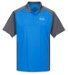 Review the Brunswick Mens Colorblock Polo Blue/Grey